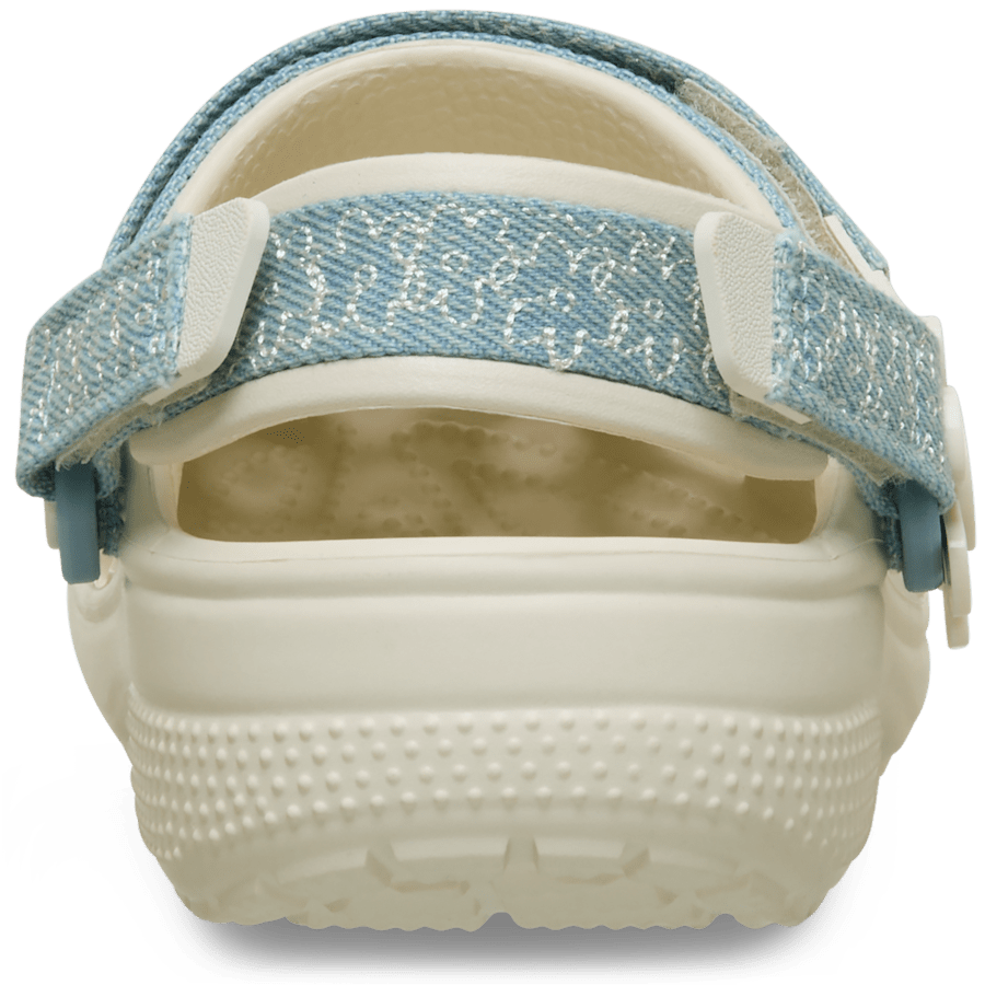 Crocs - Kids’ Classic Denim Flower Adjustable Backstrap Clog