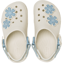Crocs - Toddler Classic Denim Flower Adjustable Backstrap Clog