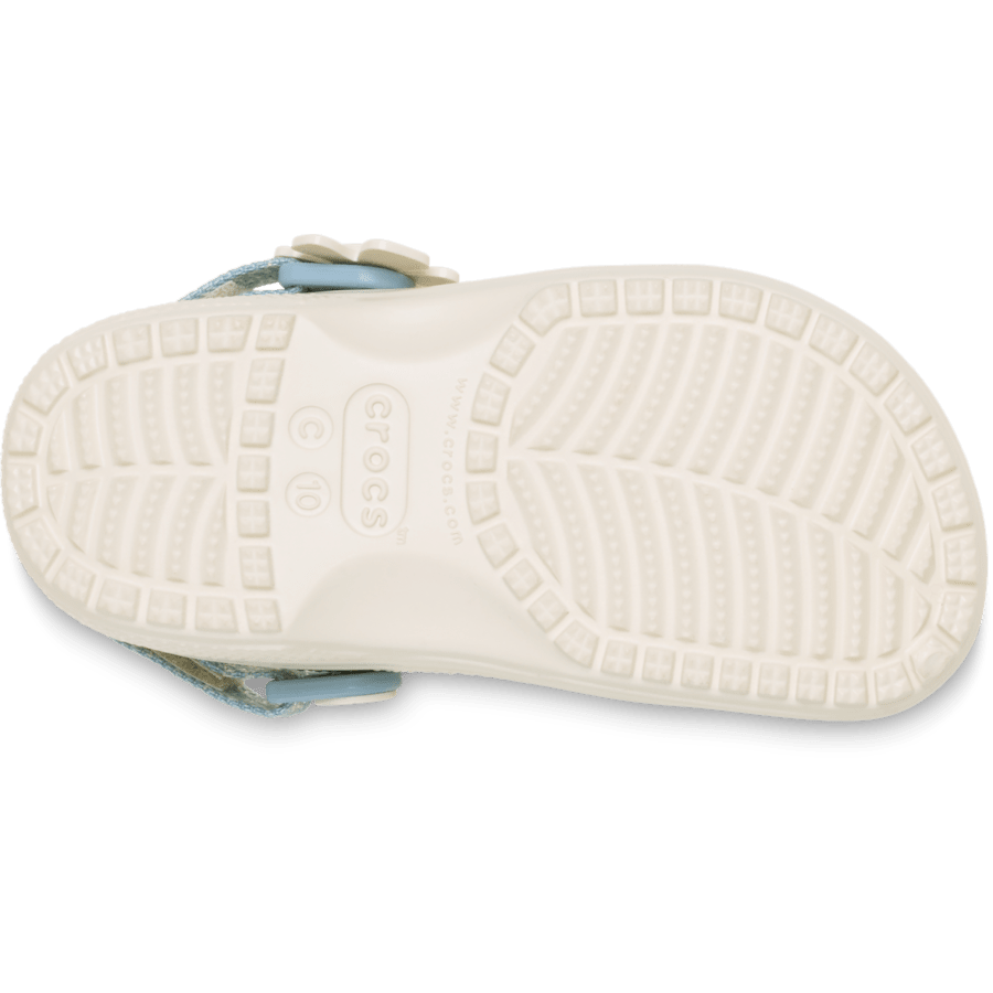 Crocs - Toddler Classic Denim Flower Adjustable Backstrap Clog