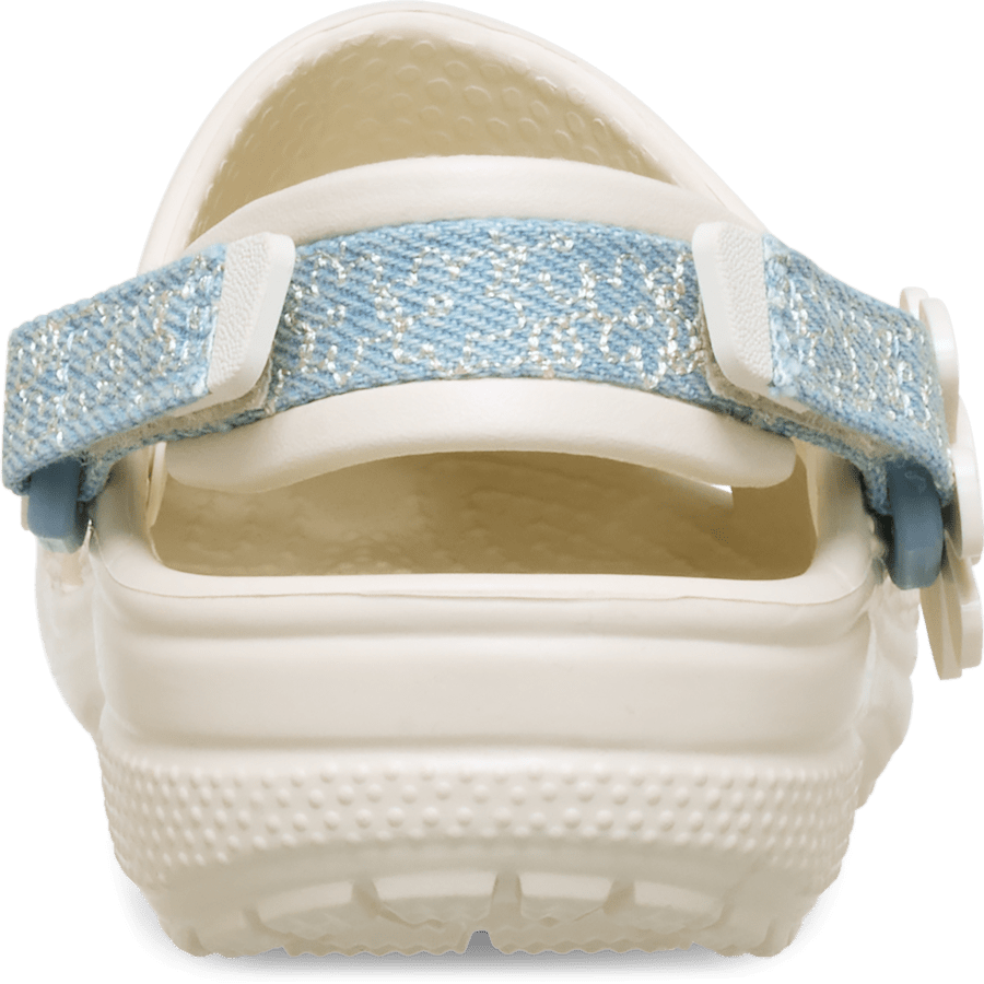 Crocs - Toddler Classic Denim Flower Adjustable Backstrap Clog