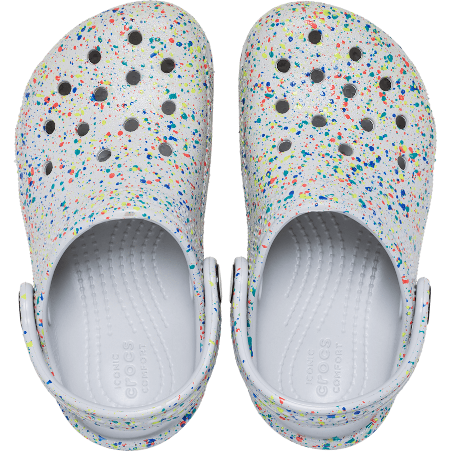 Crocs - Toddler Classic Glow Paint Splatter Clog