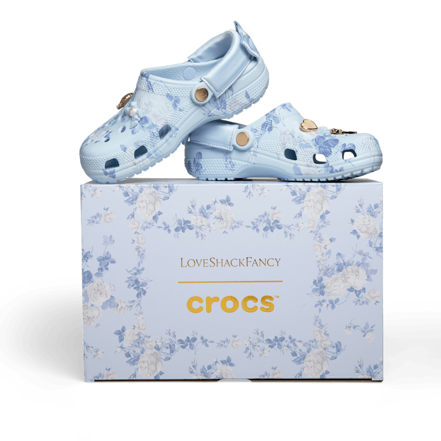 Crocs - LoveShackFancy Blue Classic Clog