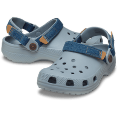 Crocs - Kids' Classic Denim Adjustable Backstrap Clog