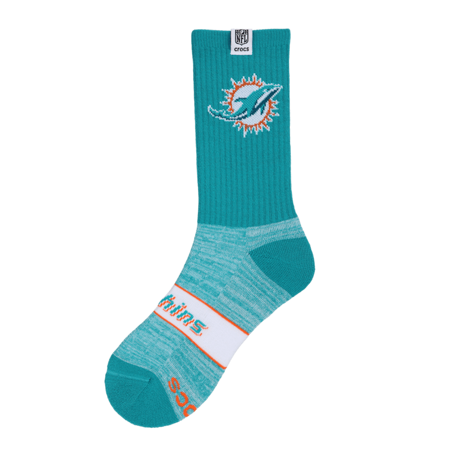 Crocs - NFL Miami Dolphins Crocs Socks