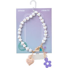 Crocs - Beaded Heart Flower Phone Wristlet