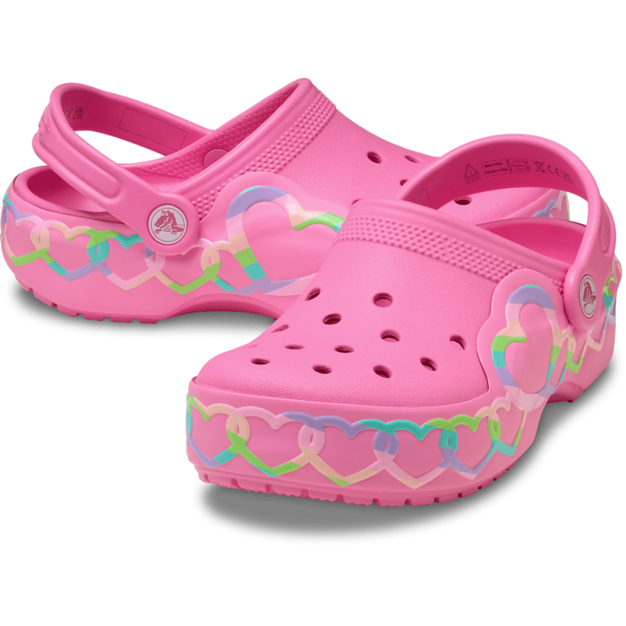 Crocs - Kids' Classic Heart Lights Clog