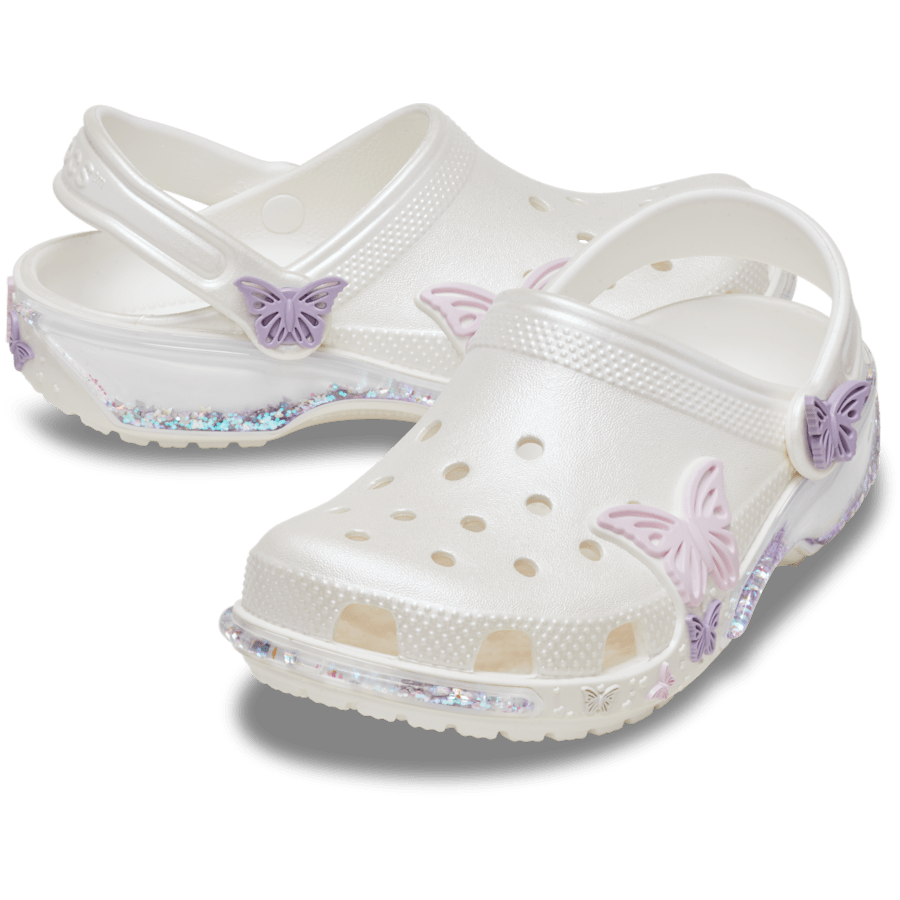 Crocs - Toddler Classic Butterfly Sparkle Shaker Clog
