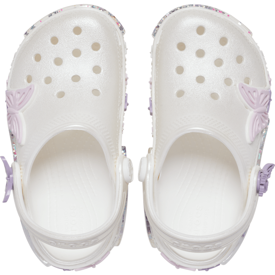 Crocs - Toddler Classic Butterfly Sparkle Shaker Clog