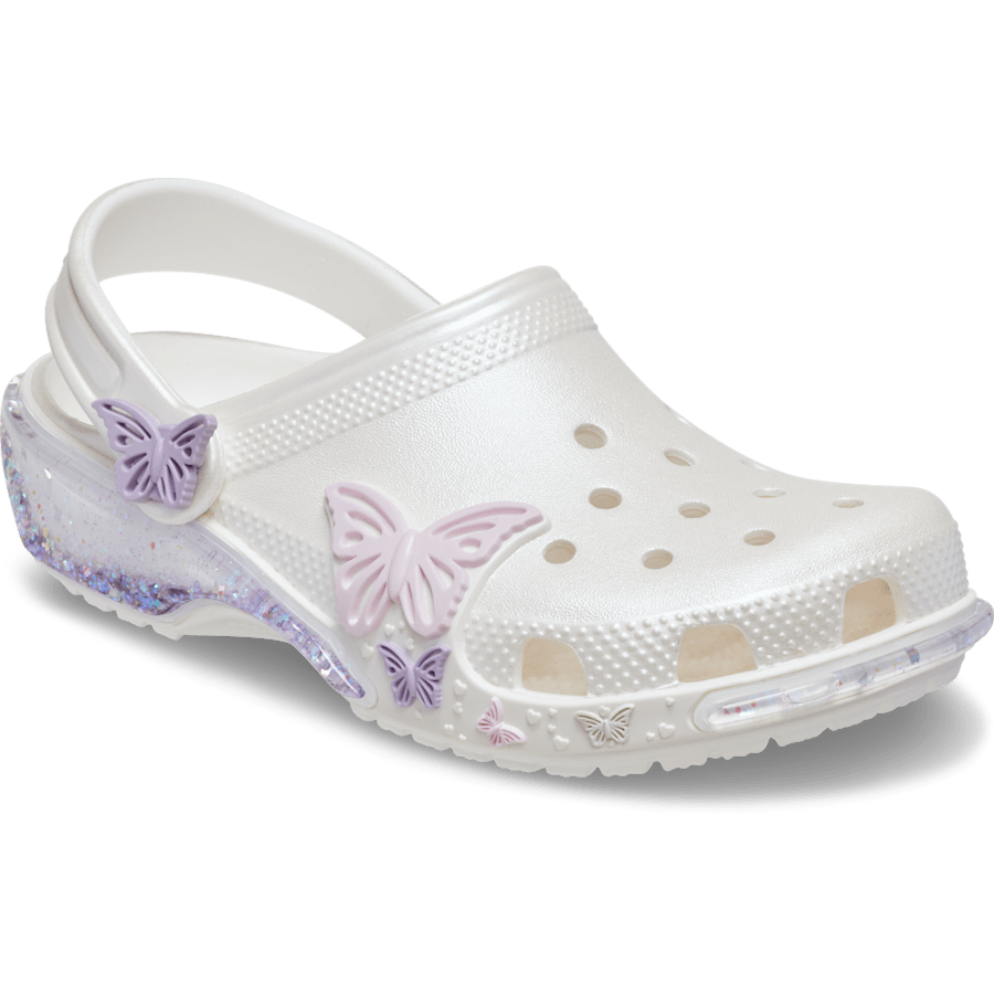 Crocs - Toddler Classic Butterfly Sparkle Shaker Clog
