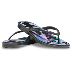 Crocs - Miami Round Toe Dark Floral Flip
